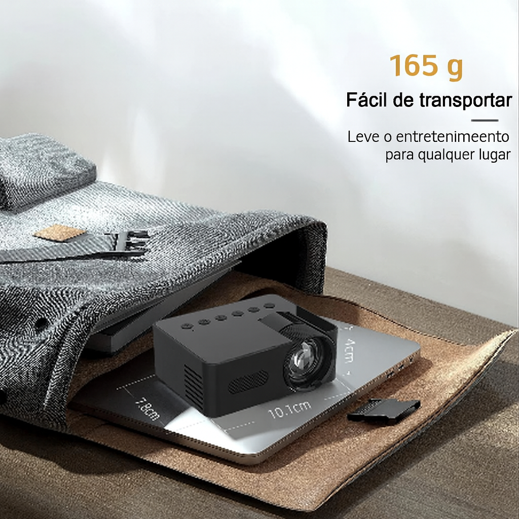 Projetor Portátil YT100 Mini Android WiFi – Cinema em Qualquer Lugar!