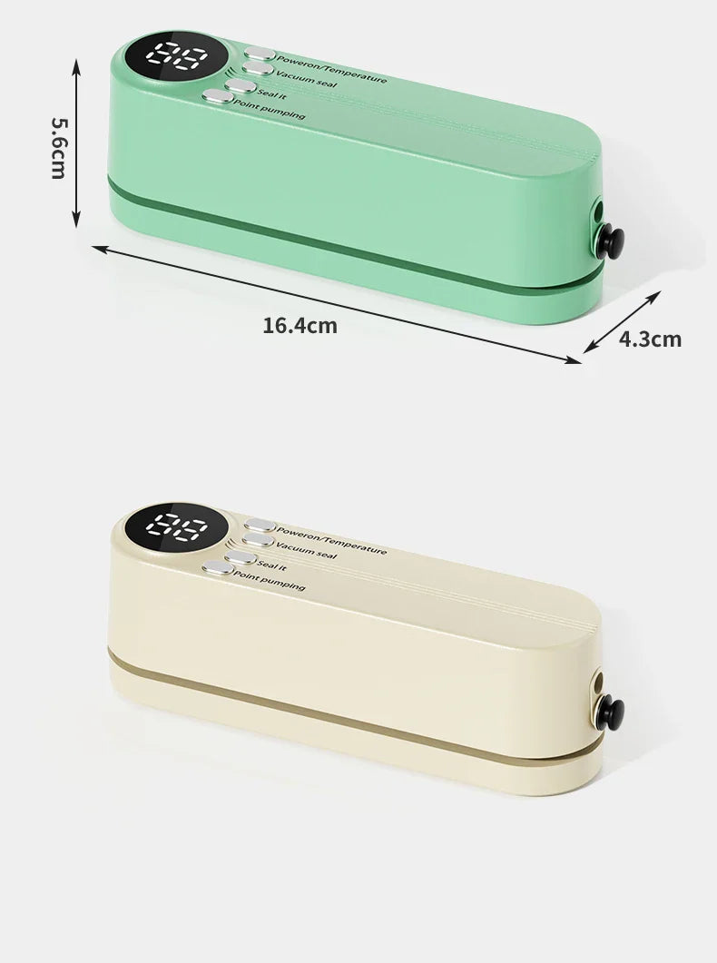 Mini máquina de selagem a vácuo sem fio, USB| Automática| Portátil