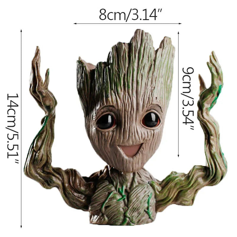 Mini Vaso Decorativo Groot –Suporte para Plantas e Decoração Criativa