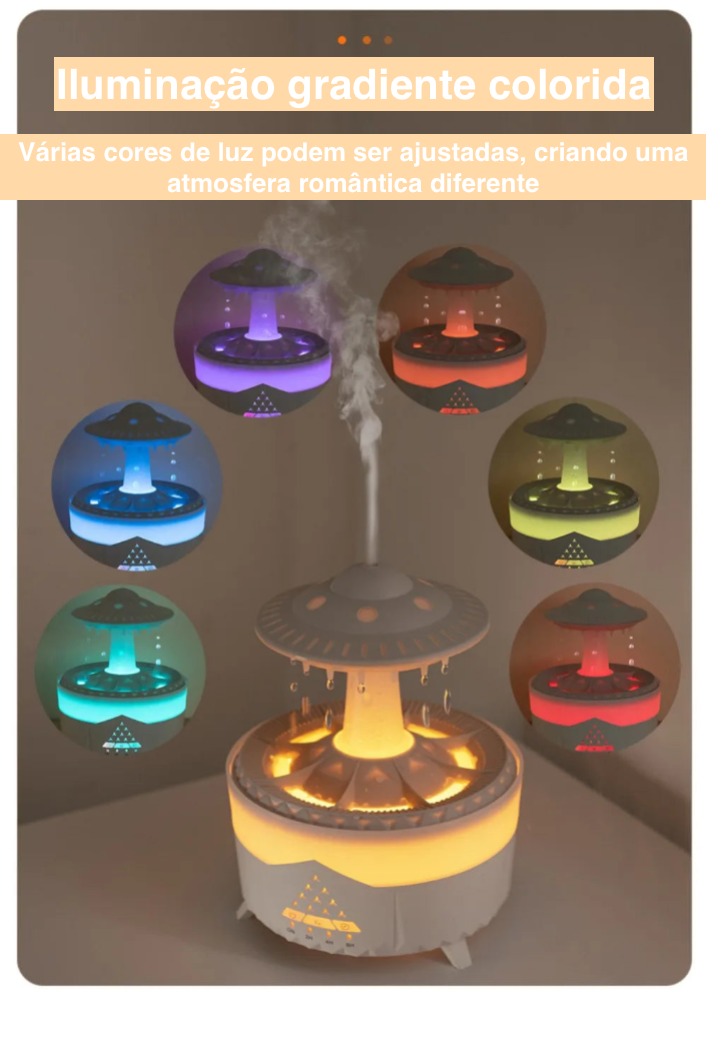 Difusor De Óleo Essencial De Aromaterapia, Umidificador De Ar Forma UFO
