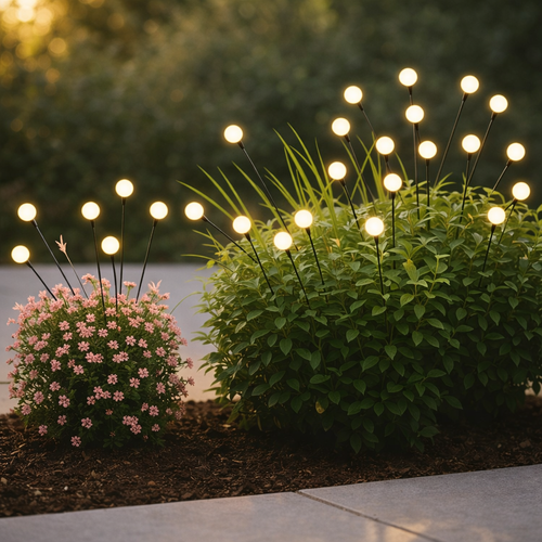 Luzes Solares Firefly| Efeito Vagalumes para Jardim e Decoração Externa