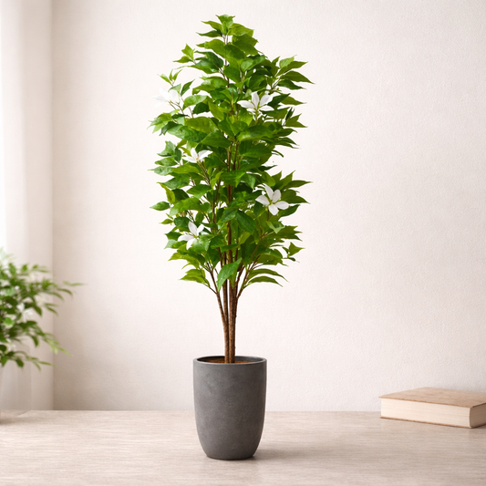 Árvore Artificial Grande Ficus Decorativa 82–144cm – Folhagem Realista para Casa, Escritório e Jardim