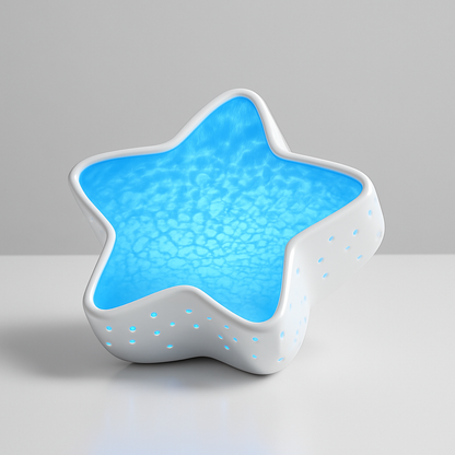 Luminária Projetor Estrela-do-Mar – 7 Cores Mágicas ✨