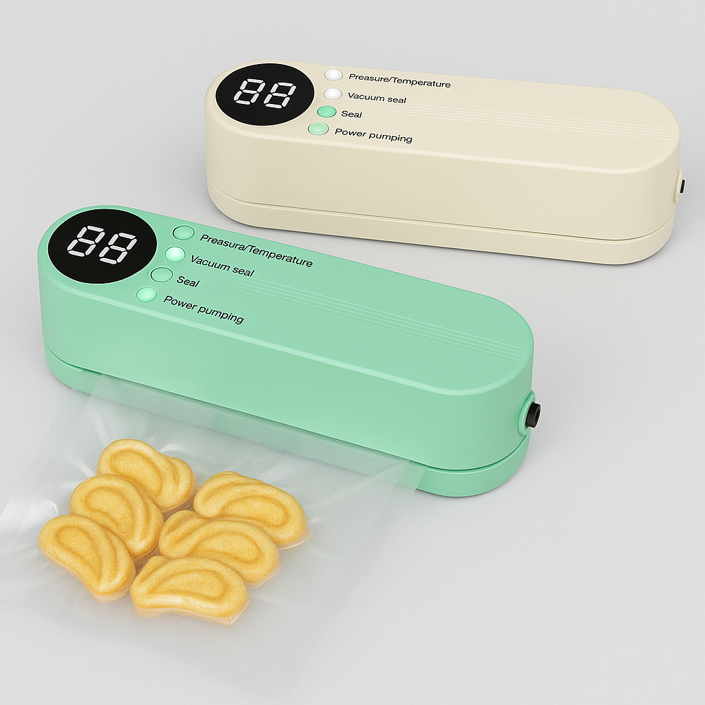 Mini máquina de selagem a vácuo sem fio, USB| Automática| Portátil