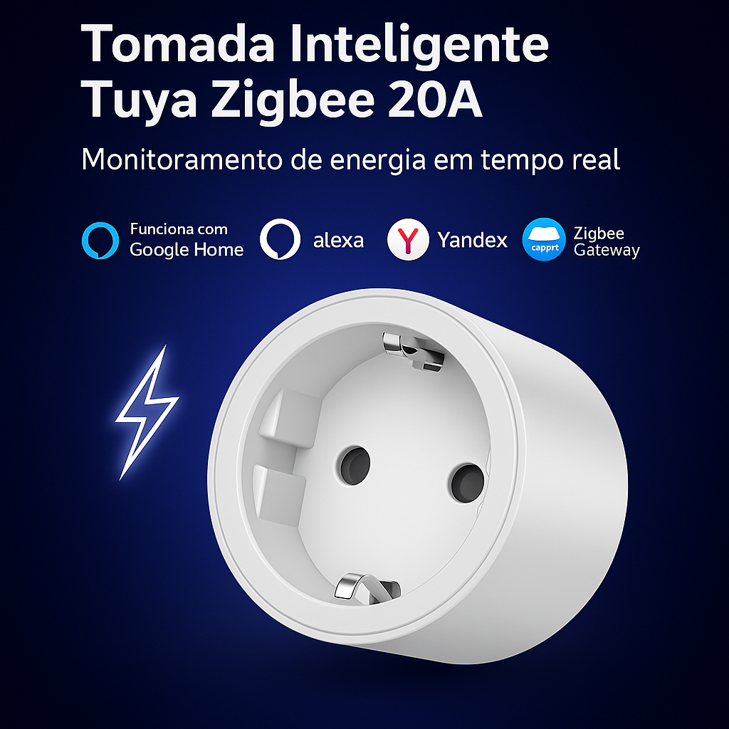 Tomada Inteligente| 16A / 20A| Controle por Voz| Monitoramento de Energia e Automação