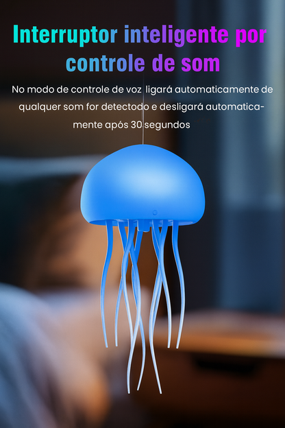 Luminária de cabeceira LED Nihgt Light controle de voz, gradiente.