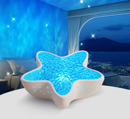 Luminária Projetor Estrela-do-Mar – 7 Cores Mágicas ✨