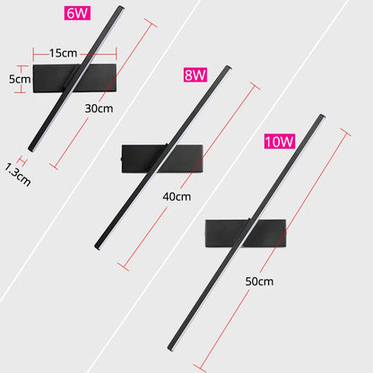 Arandela LED Rotativa 330°| Luminária em Alumínio| Direcionável