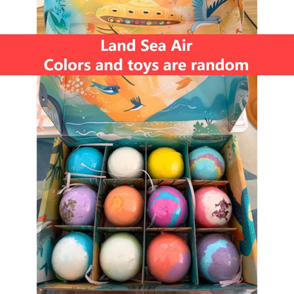12Pcs Children's Toy Zodiac Animal Bath Salt Balls Ocean Bath Salt Balls Cleaning Bubble Balls Sea Salt Flower And Fruit Flavor