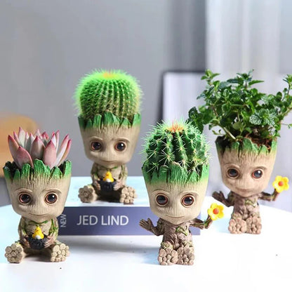 Mini Vaso Decorativo Groot –Suporte para Plantas e Decoração Criativa