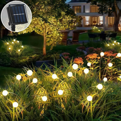 Luzes Solares Firefly| Efeito Vagalumes para Jardim e Decoração Externa