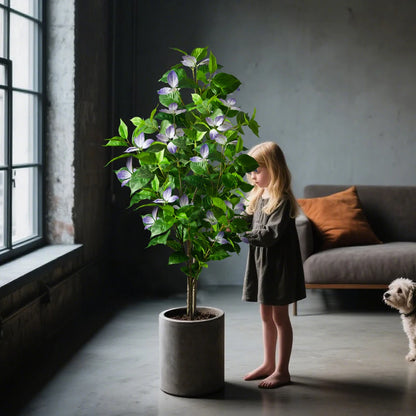 Árvore Artificial Grande Ficus Decorativa 82–144cm – Folhagem Realista para Casa, Escritório e Jardim