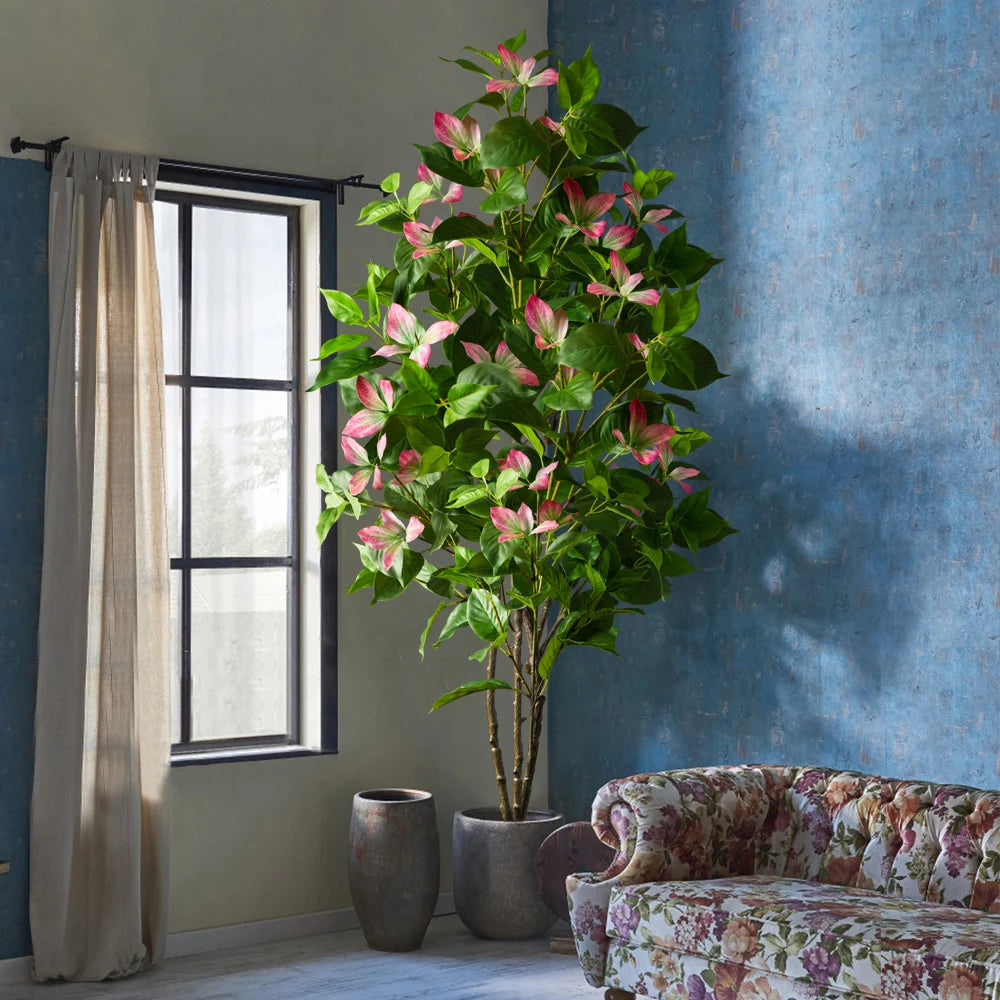 Árvore Artificial Grande Ficus Decorativa 82–144cm – Folhagem Realista para Casa, Escritório e Jardim