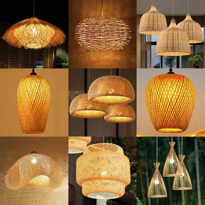 Luminária Pendente de Bambu Artesanal|Design Sustentável