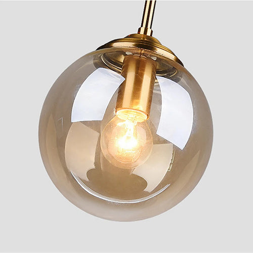 Luminária Pendente de Vidro| Design Nórdico em Metal e LED
