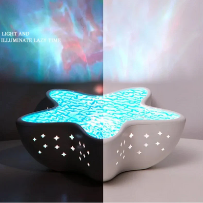 Luminária Projetor Estrela-do-Mar – 7 Cores Mágicas ✨
