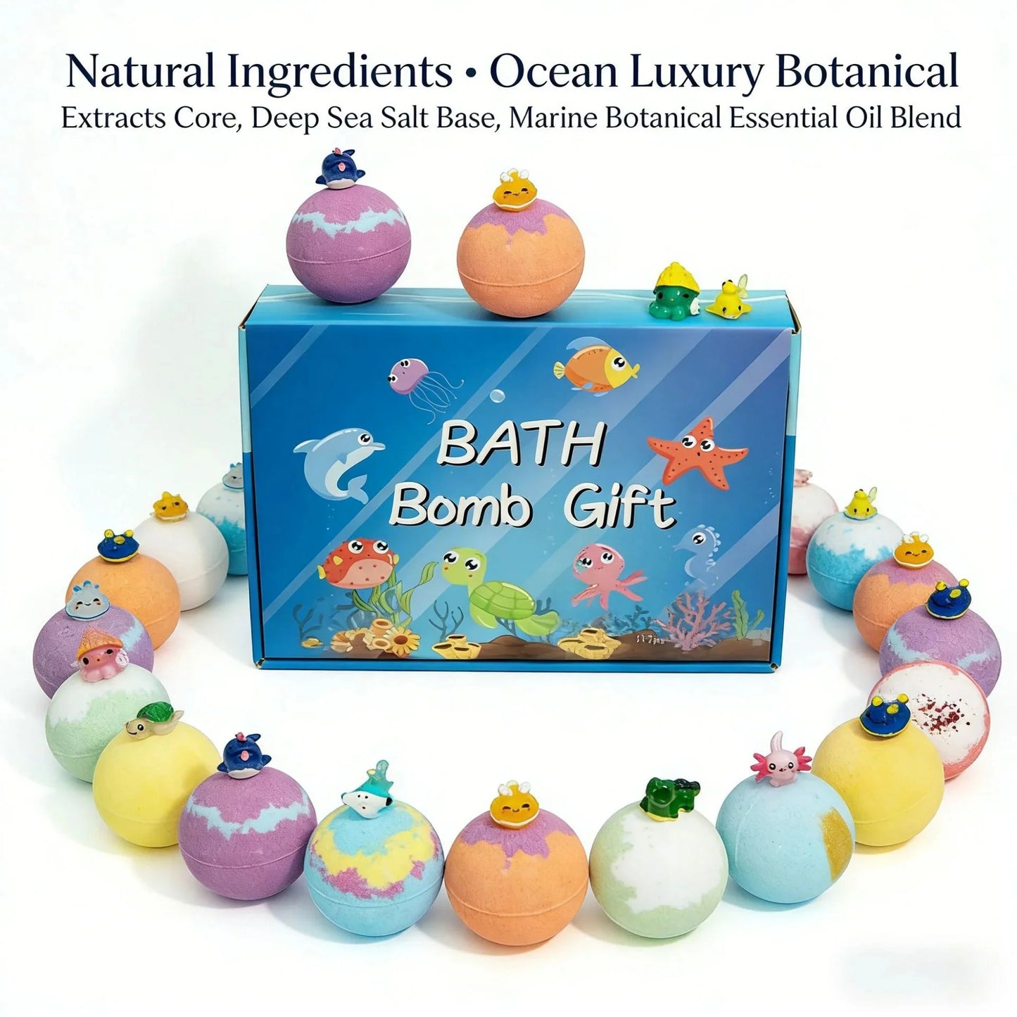 12Pcs Children's Toy Zodiac Animal Bath Salt Balls Ocean Bath Salt Balls Cleaning Bubble Balls Sea Salt Flower And Fruit Flavor