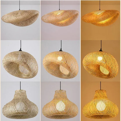 Luminária Pendente de Bambu Artesanal|Design Sustentável