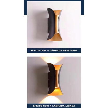 Arandela LED 10W IP65 Luz Amarela Quente – Interno/Externo