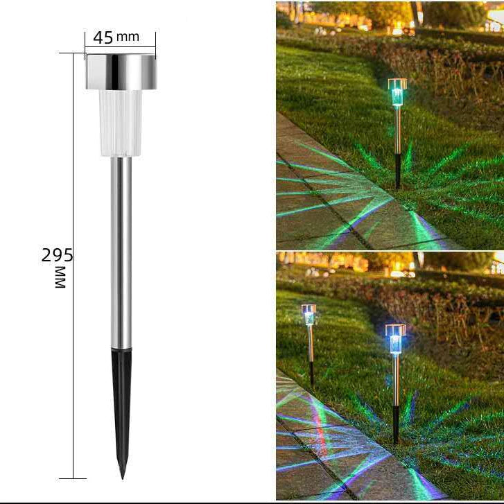 Kit Luminária Solar Balizador Espeto LED Jardim – Luz Quente, Fria ou RGB