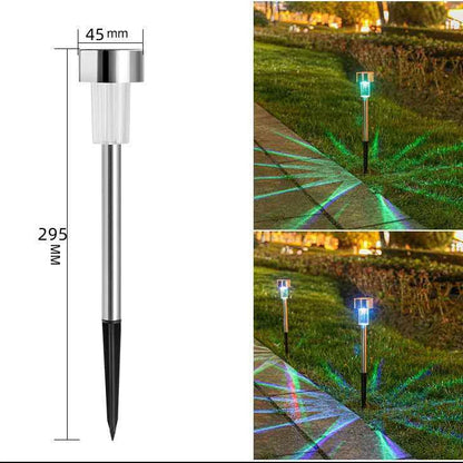 Kit Luminária Solar Balizador Espeto LED Jardim – Luz Quente, Fria ou RGB
