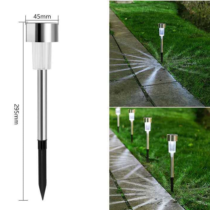 Kit Luminária Solar Balizador Espeto LED Jardim – Luz Quente, Fria ou RGB