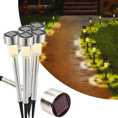 Kit Luminária Solar Balizador Espeto LED Jardim – Luz Quente, Fria ou RGB