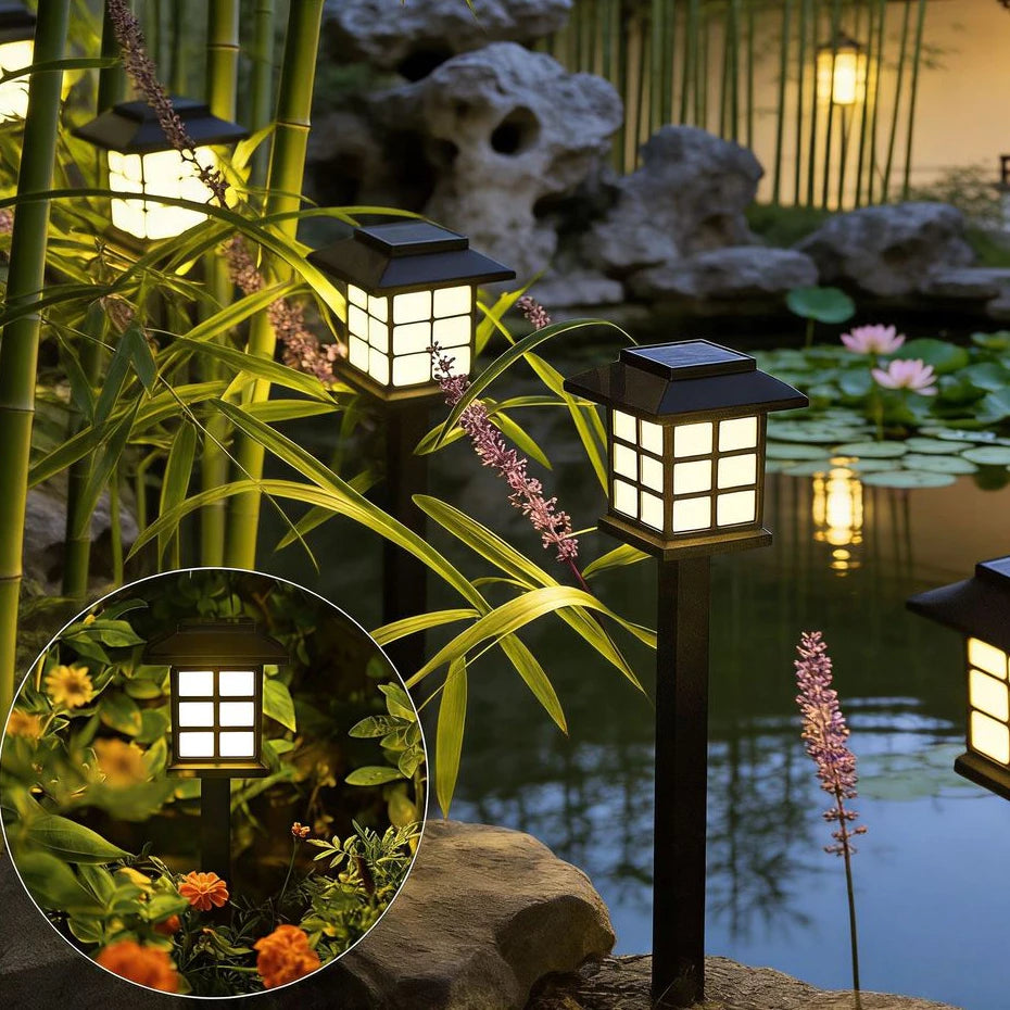 Luz Solar LED à Prova D’Água para Jardim e Áreas Externas