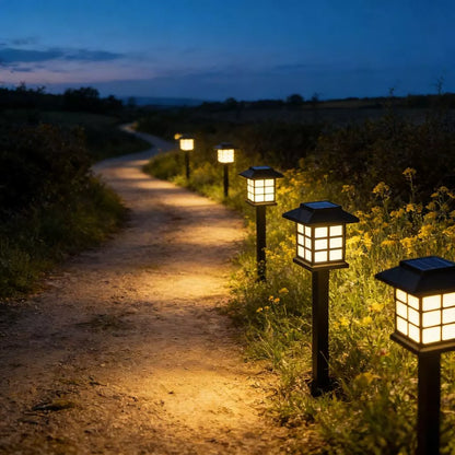 Luz Solar LED à Prova D’Água para Jardim e Áreas Externas